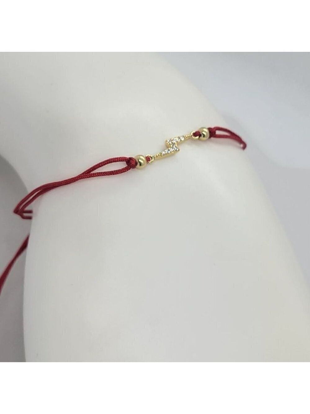 Sterling Silver 925 Lightening Bolt Design with Adjustable Bracelet